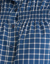 popeline tartan navy