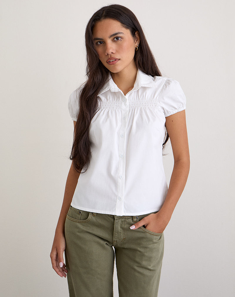 Ulsan - Camicia aderente bianca
