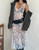 Immagine di Valea Vestito midi sfoderato in pizzo avorio Big Rose