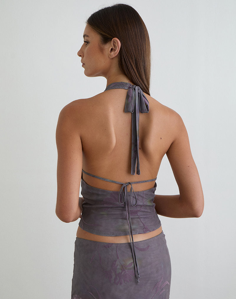 Immagine del top Valila in Flare Flower Purple