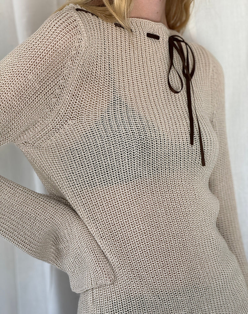 Immagine di Valorie Knit Jumper in Oat