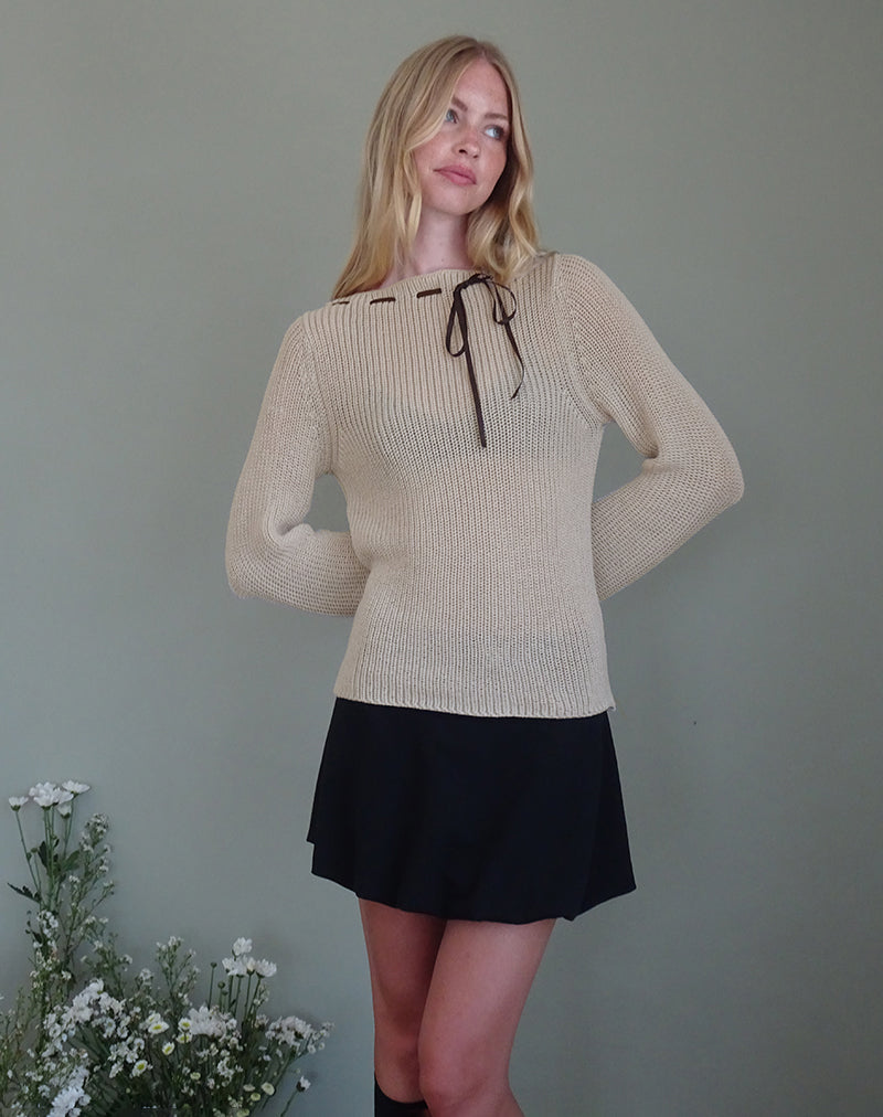 Immagine di Valorie Knit Jumper in Oat