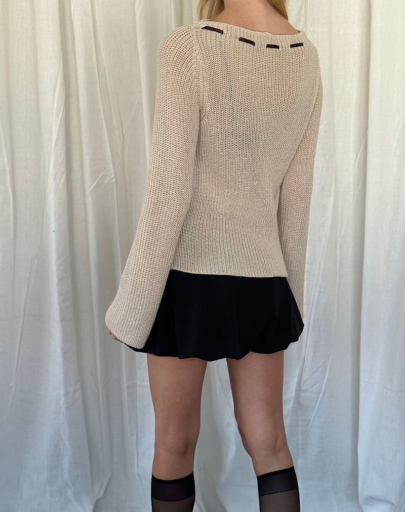 Immagine di Valorie Knit Jumper in Oat