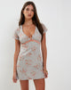immagine di Vania Mini Dress in Ditsy Rose Cluster