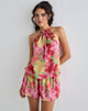Immagine di Veloria Mini Dress in audace multicolore floreale