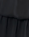 Chiffon nero con fodera