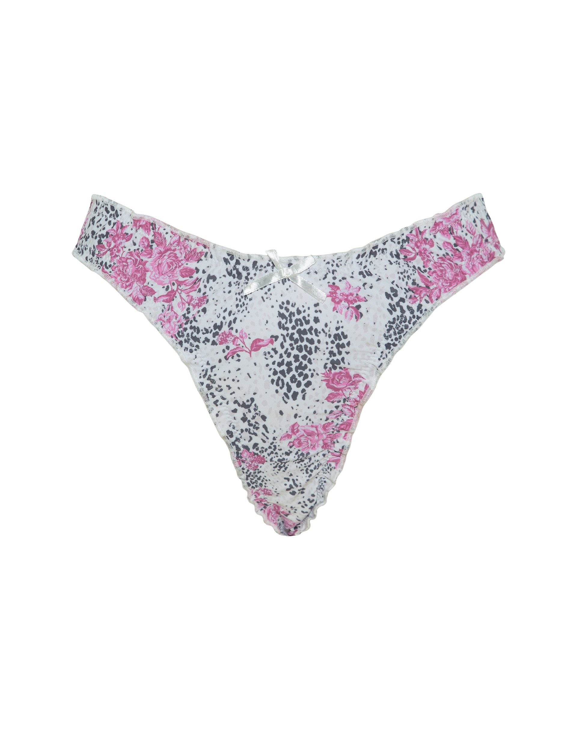Immagine di Veroly Bikini Bottom in White Jungle Flower Print