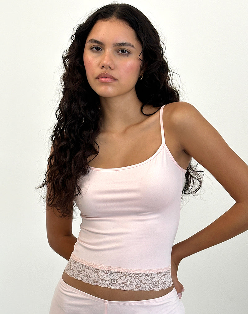 Canotta Vikha in morbido jersey rosa