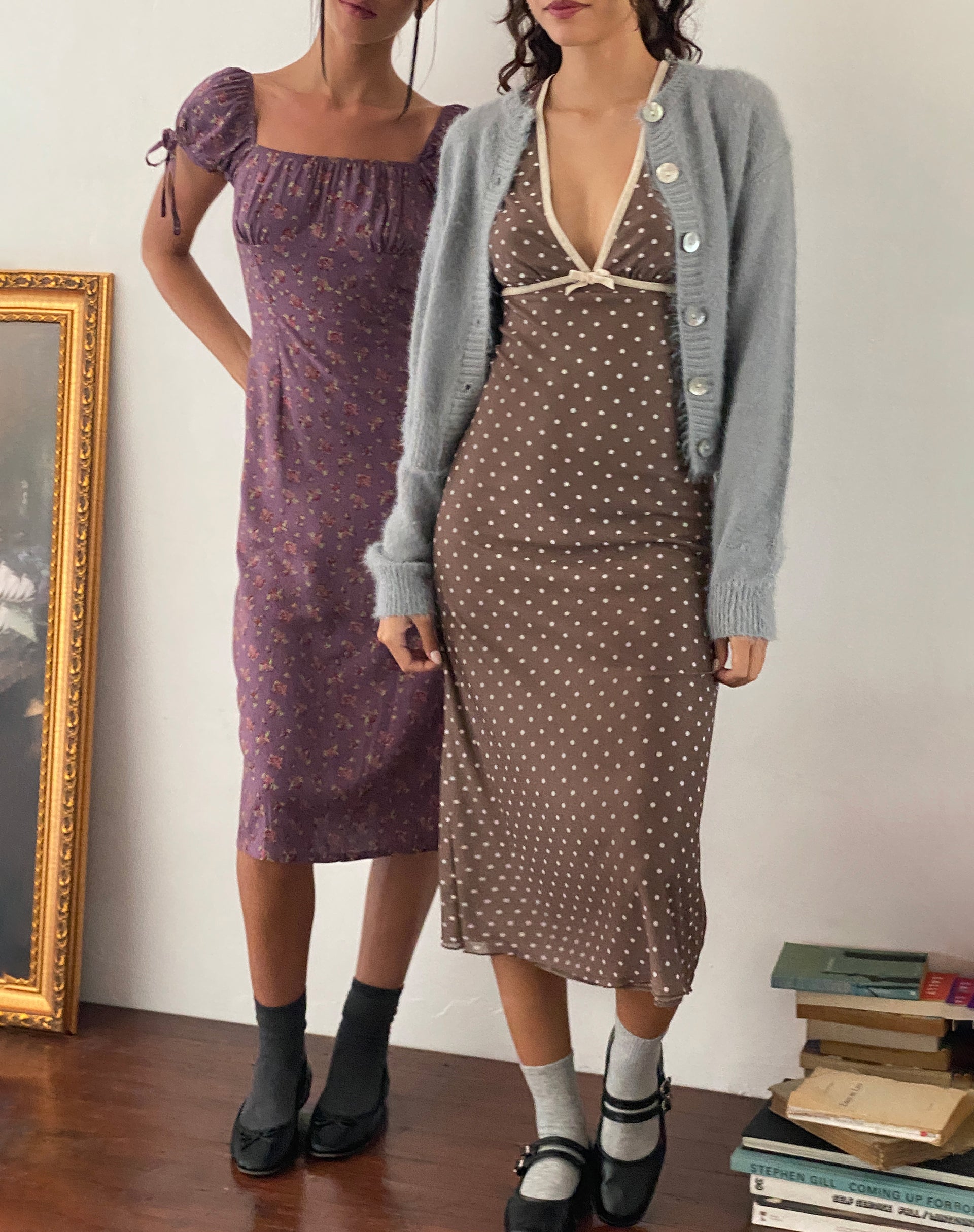 Immagine di Vilinia Midi Dress in Basic Polka Brown