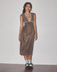 Immagine di Vilinia Midi Dress in Basic Polka Brown