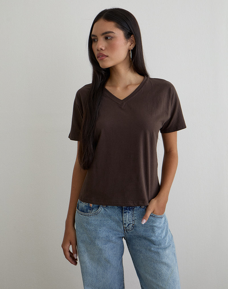 Immagine di Viman Top in Jersey Chocolate