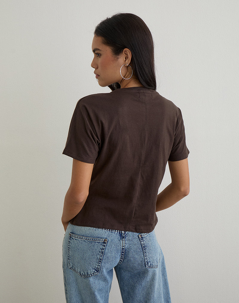Immagine di Viman Top in Jersey Chocolate