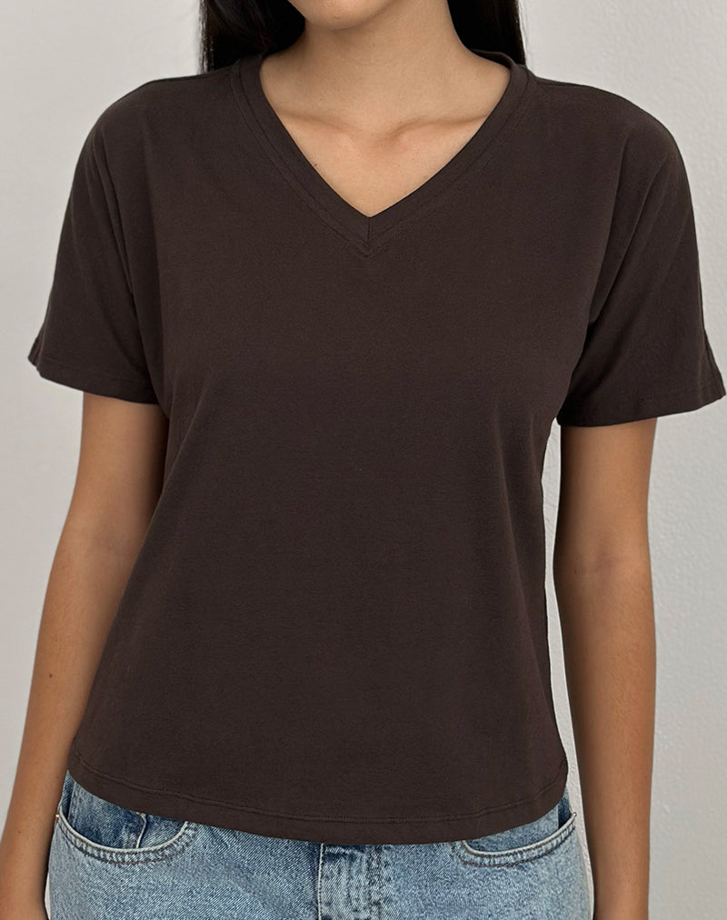 Immagine di Viman Top in Jersey Chocolate