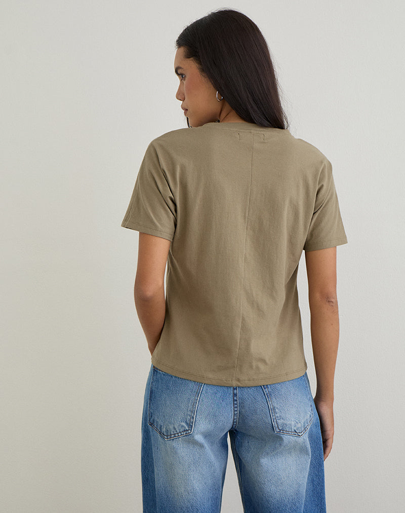 Immagine di Viman Top in Jersey Khaki