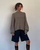 Immagine di Viola - Maglia oversize in oliva chiara