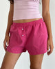 Immagine di Voir Shorts in Popeline a righe rosse e rosa