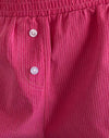 Popeline a righe rosso rosa