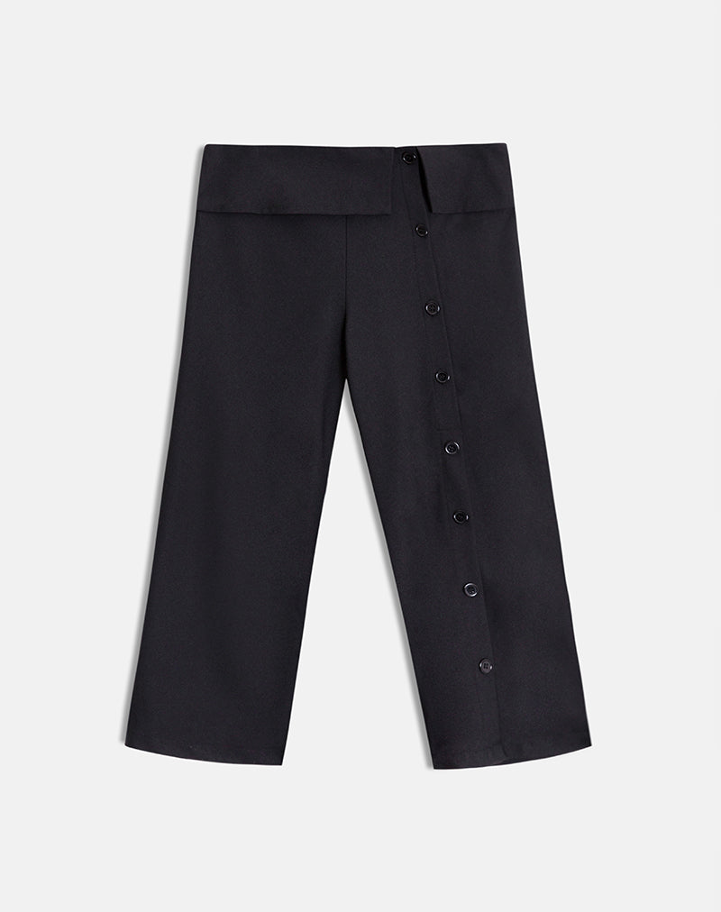 Immagine dei pantaloni Capri Wamari in nero sartoriale