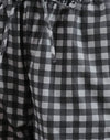 Gingham nero e grigio tonale