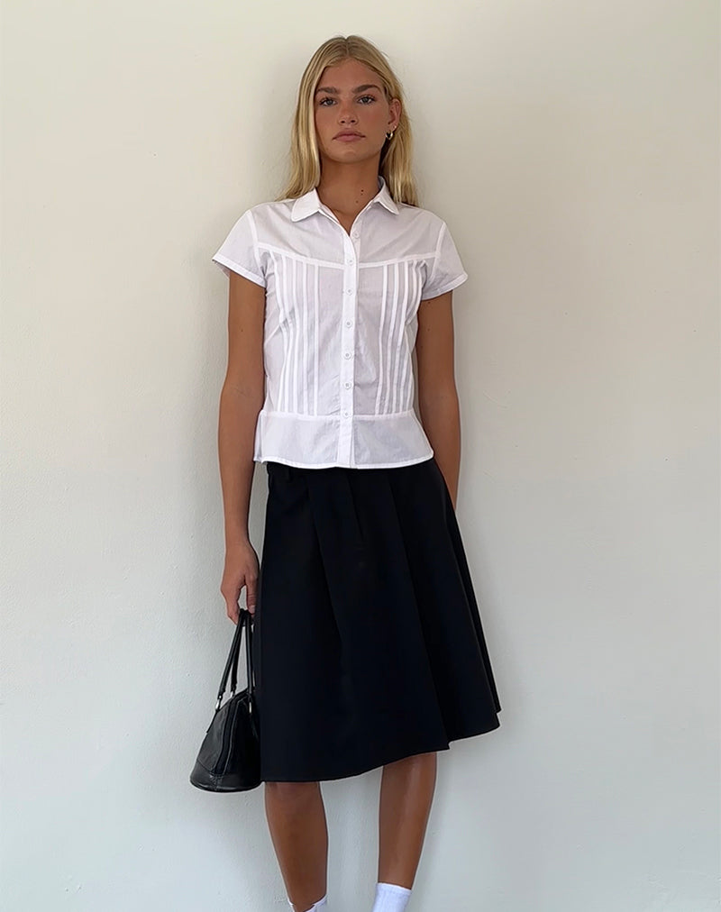 Camicetta Wilmot in popeline bianco