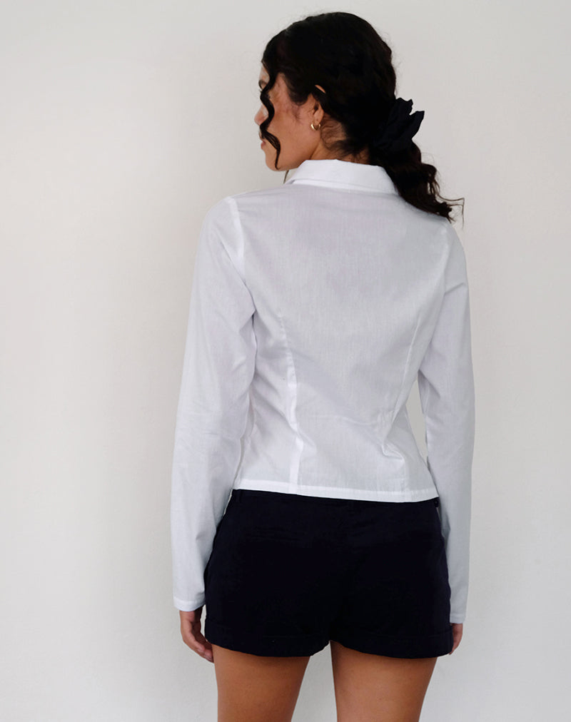 Immagine di Winda Camicia a maniche lunghe in Popeline Bianco