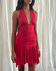 Immagine di Winslet Plunge Mini Dress in Slinky Red