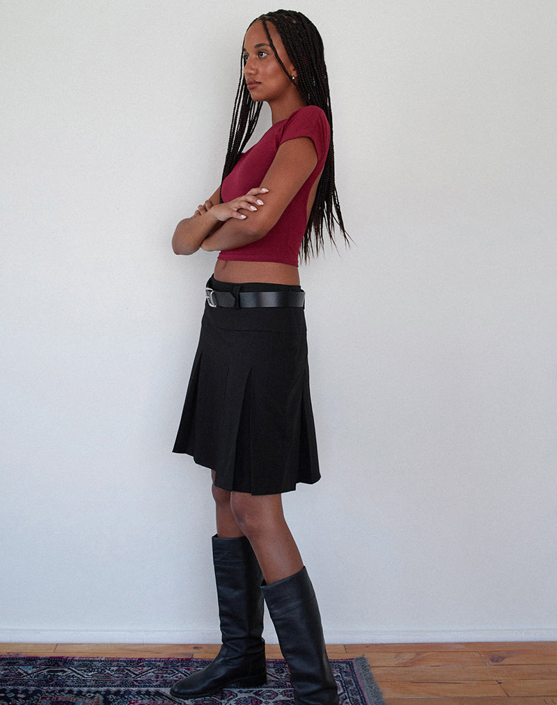 Immagine di Xiwang Crop Top in Borgogna