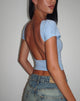 Immagine di Xiwang Crop Top in blu Nantucket