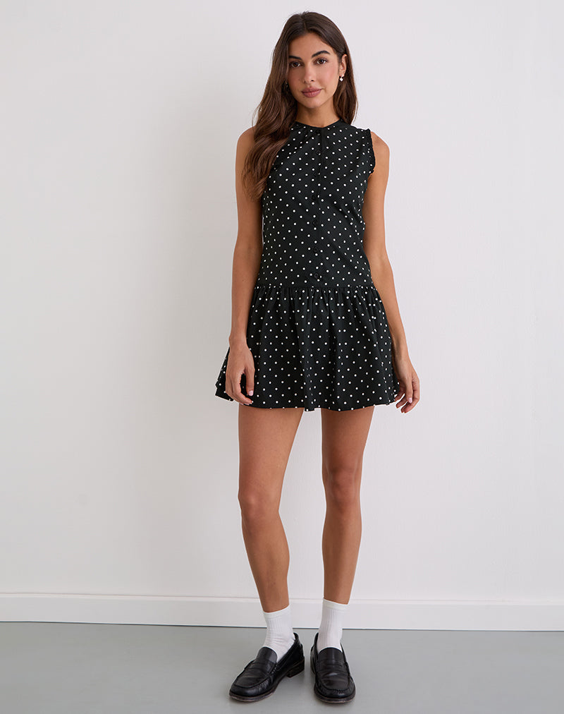 Immagine di Yadara Mini Dress in Polka Nero