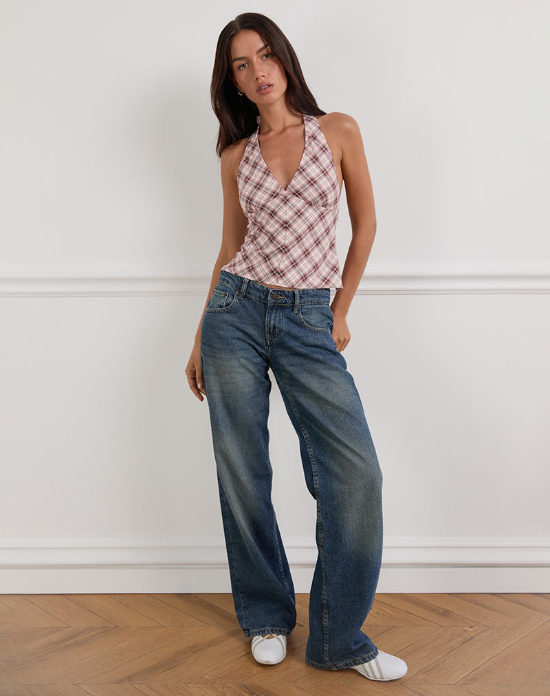 Immagine di Yakti Halter Top in rosa check