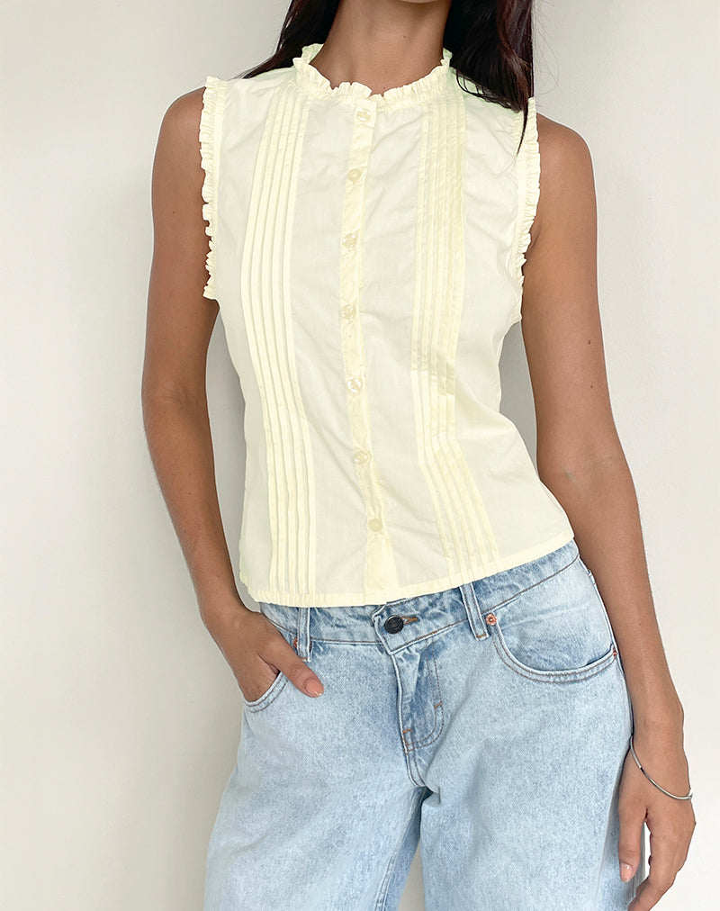 Immagine di Yara Blusa in Popeline Lemon