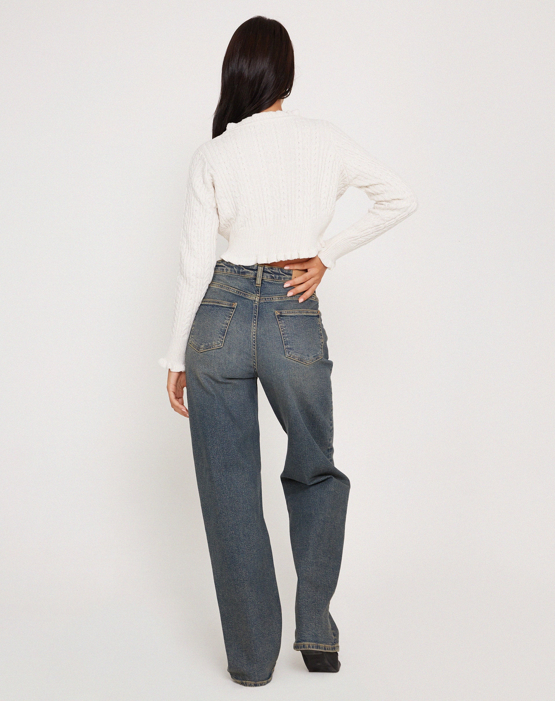 Immagine di Yasona Button Up Cardi in Avorio