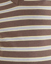 Stripe Knit Brown and Yellow