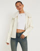 immagine di Yindo Zip Up Jacket in PU Bianco