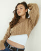 immagine di Yolanda Knit Jumper in Tan