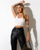 Immagine di Zagh Crop Top in Rib Winter White