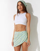 immagine di Zeh Mini Skirt in Lime Floral