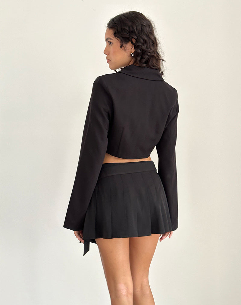 Immagine di Zekira Mini gonna a pieghe in nero