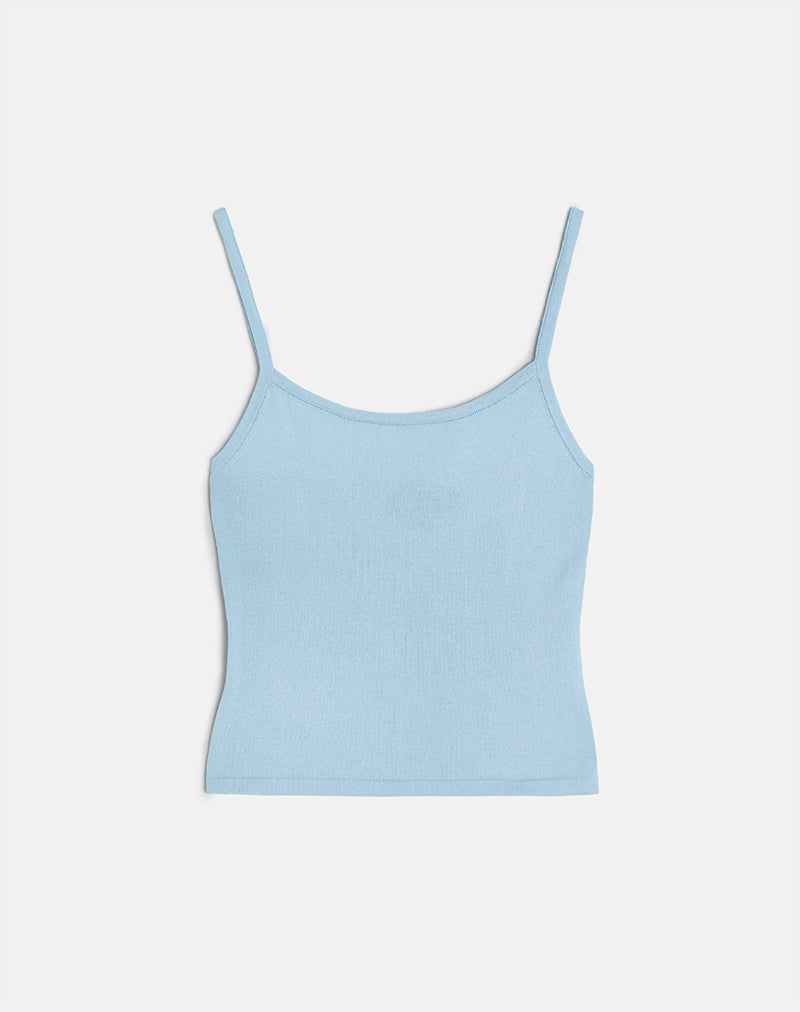 Immagine di Ziva Knit Cami Vest Top in blu