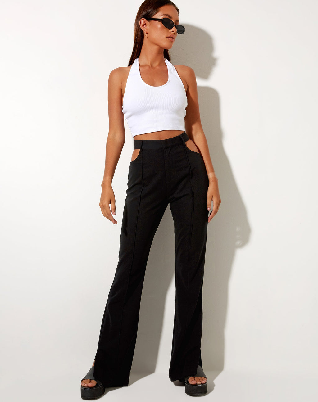Pantaloni Zody in nero sartoriale