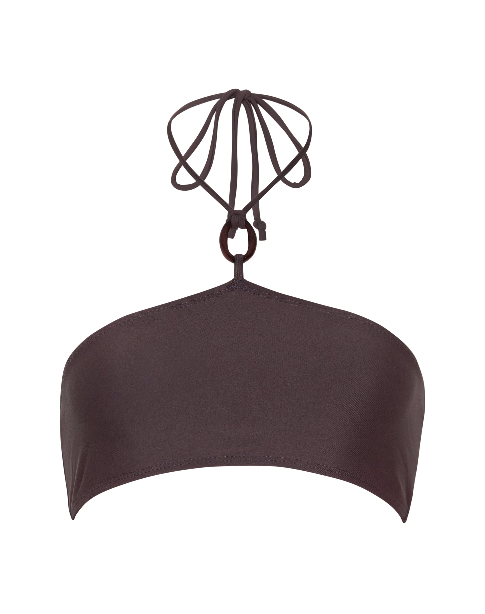 Immagine di Zymo Beaded Bikini Top in Coffee