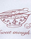 Bianco con grafica Sweet Enough