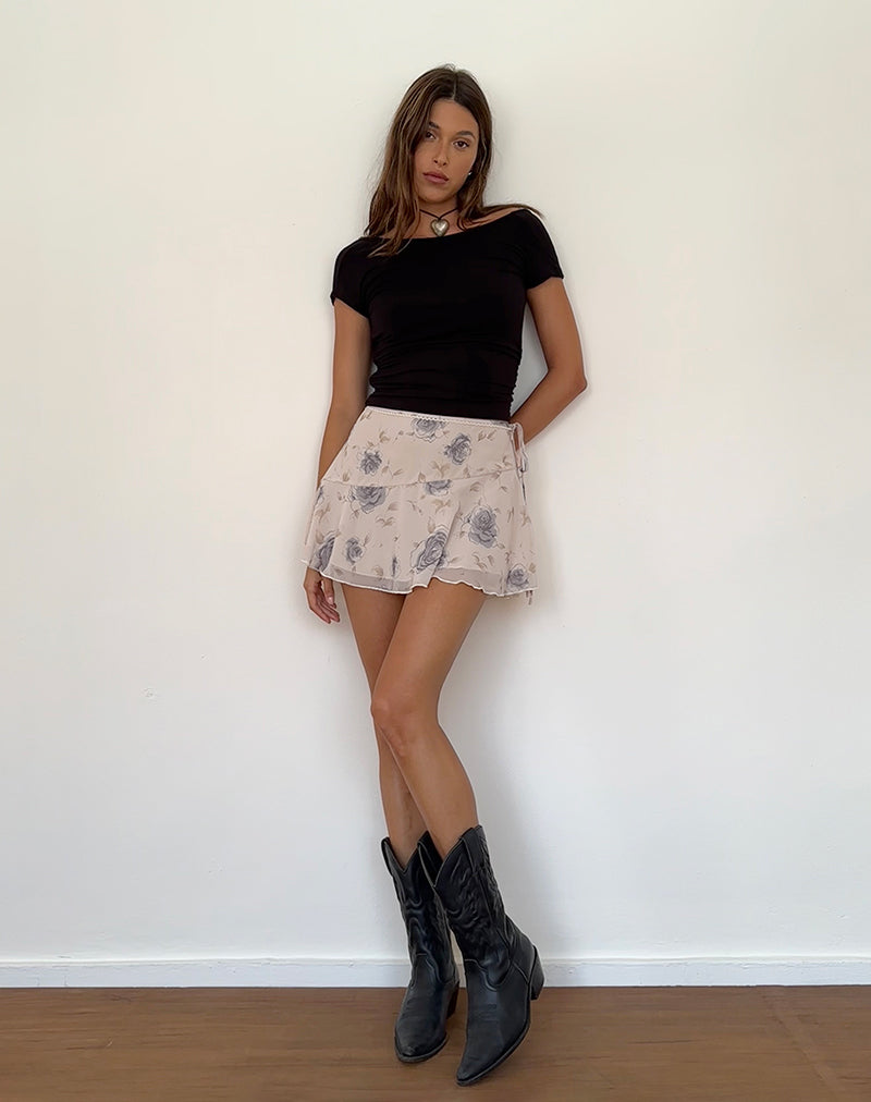 Immagine di Athalia Mini Gonna in Wild Rose Blu