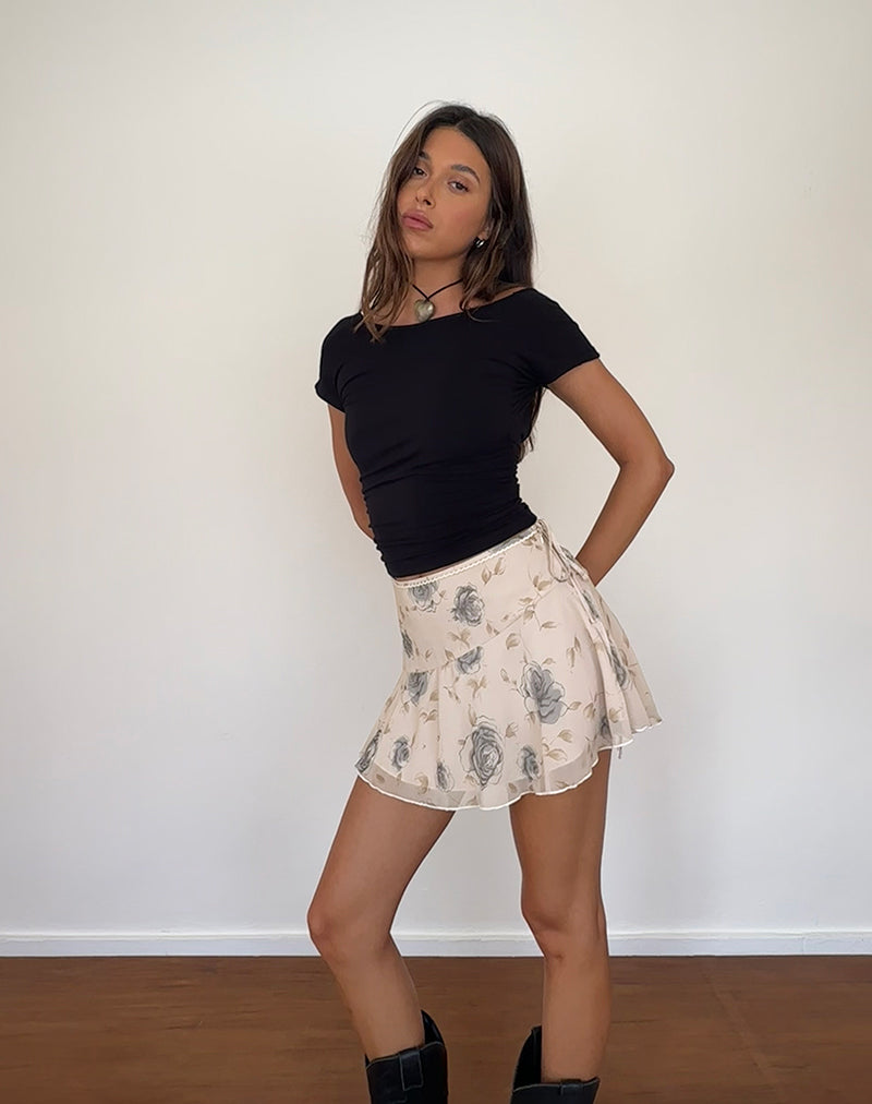Immagine di Athalia Mini Gonna in Wild Rose Blu