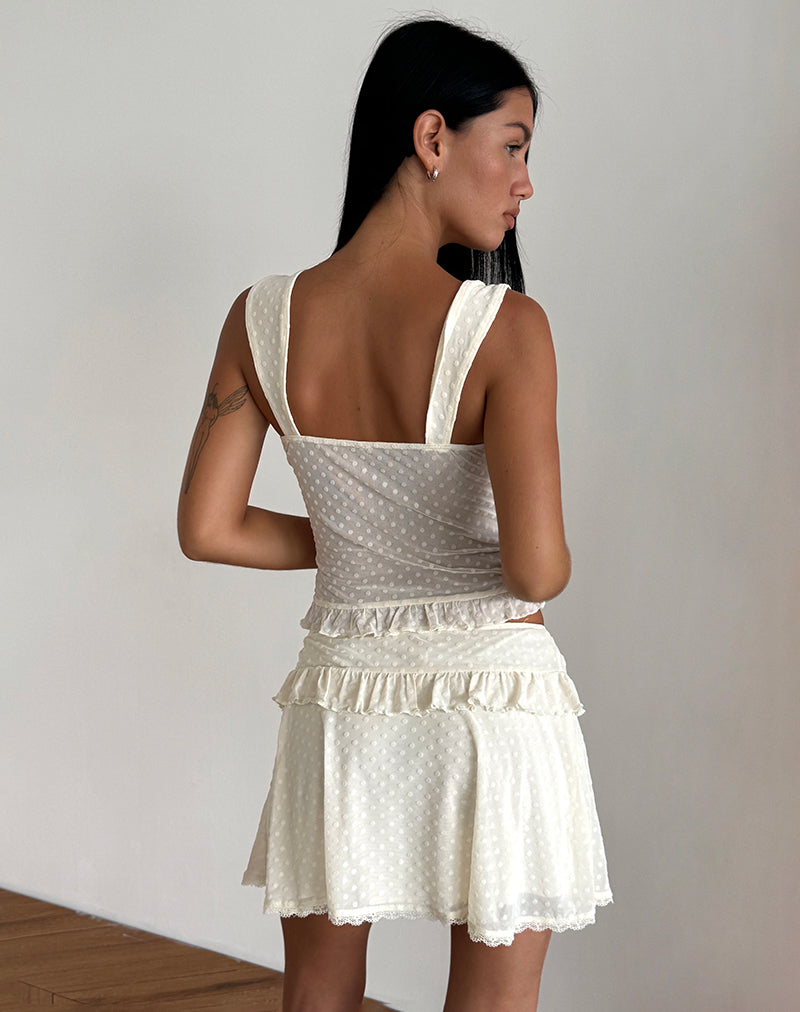 Immagine di Bartila Top in Polka Flock Avorio