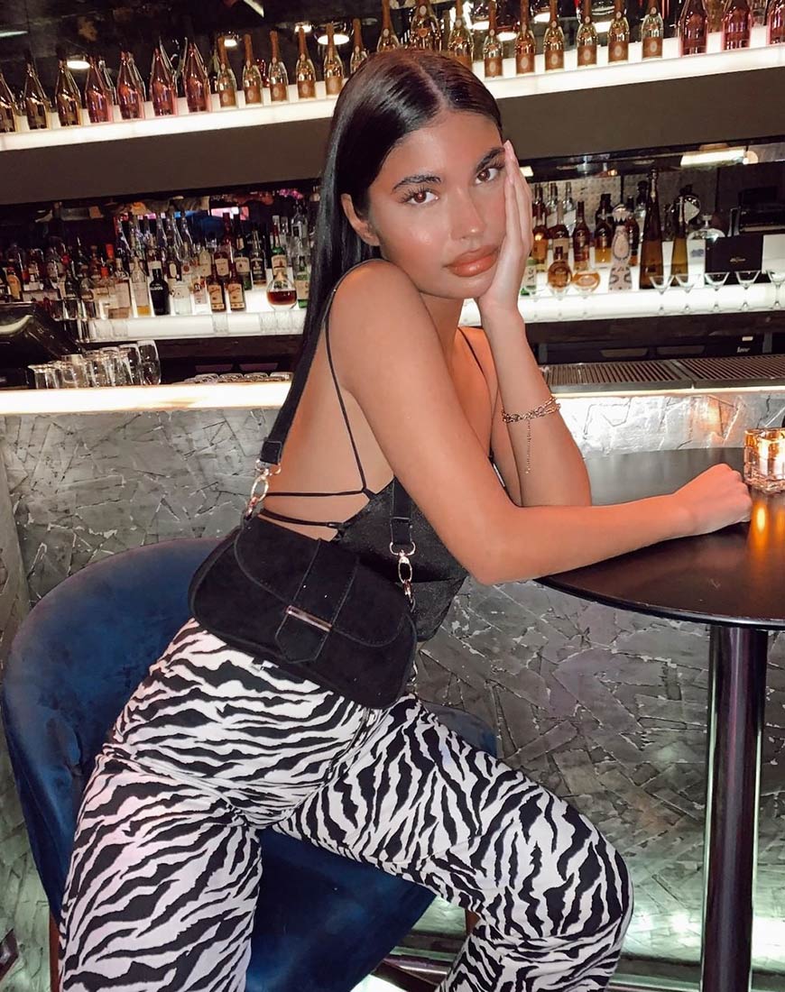 Immagine di Zoven Pantalone anni '90 Zebra Bianco e Nero