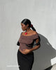 Immagine di Palita Slinky Bardot Top in Peppercorn