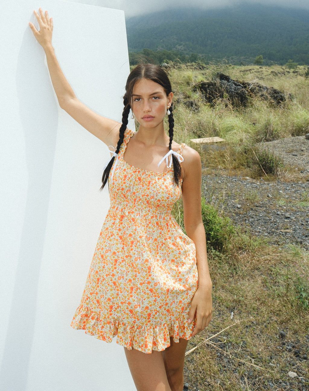 Abito da giorno Soyata in tangerine ditsy