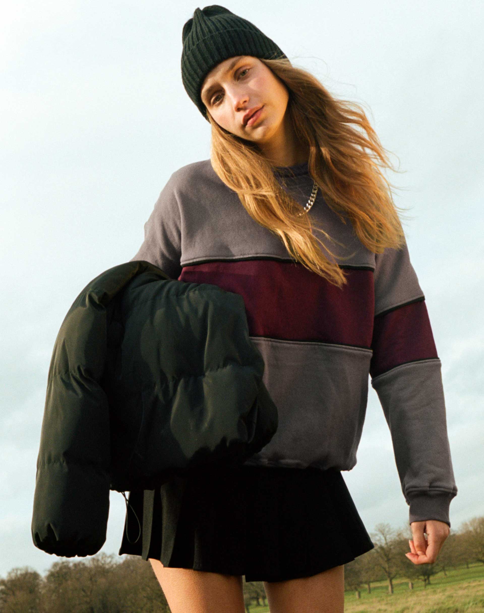 Immagine di Samara Felpa in Cloudburst Oxblood Nero