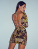 immagine di Onata Mini Dress in Butterfly Gold
